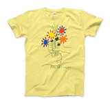 Men's or Women's Men's or Women's Pablo Picasso Bouquet of Peace 1958 Artwork T-Shirt- Various Colors