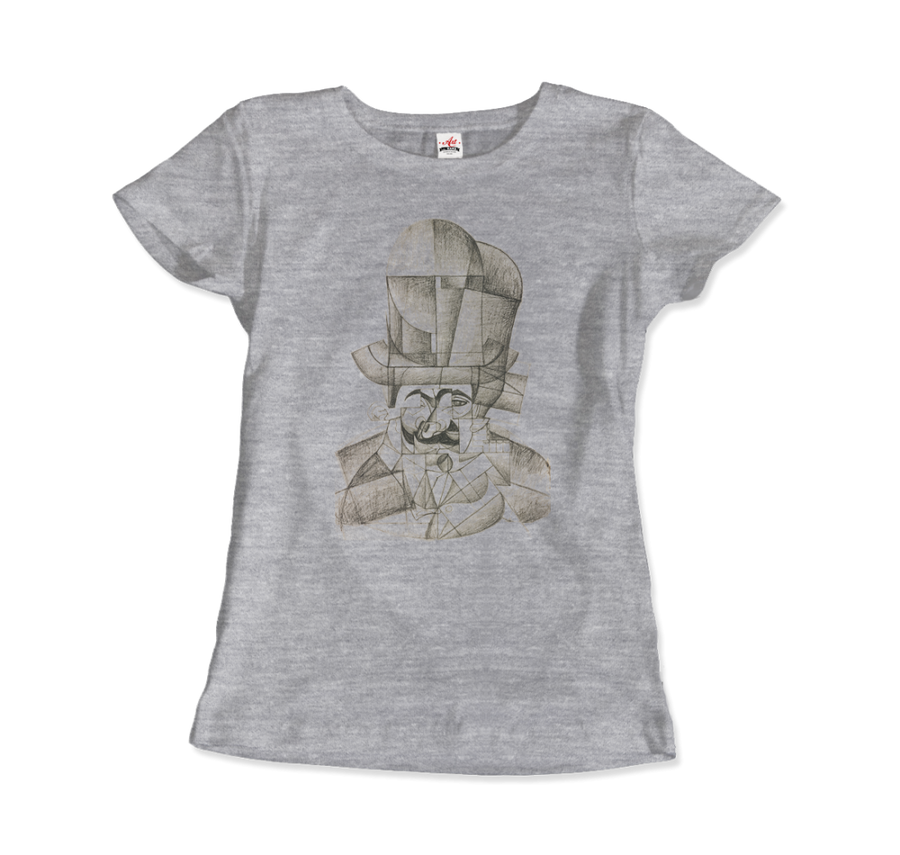 Men's or Women's Juan Gris Man With Opera Hat 1912 Artwork T-Shirt- Various Colors