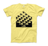 Women's MC Escher Sky and Water I Art T-Shirt- Various Colors