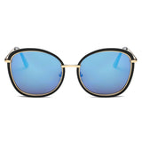BROOKVILLE | S2003 - Round Cat-Eye Oversized Sunglasses- 5 Colors