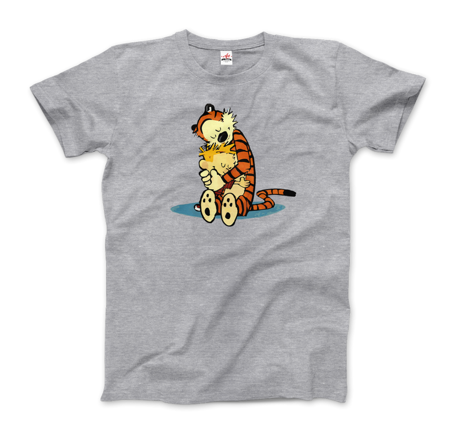 Men's or Women's Calvin and Hobbes Hugging T-Shirt- Various Colors