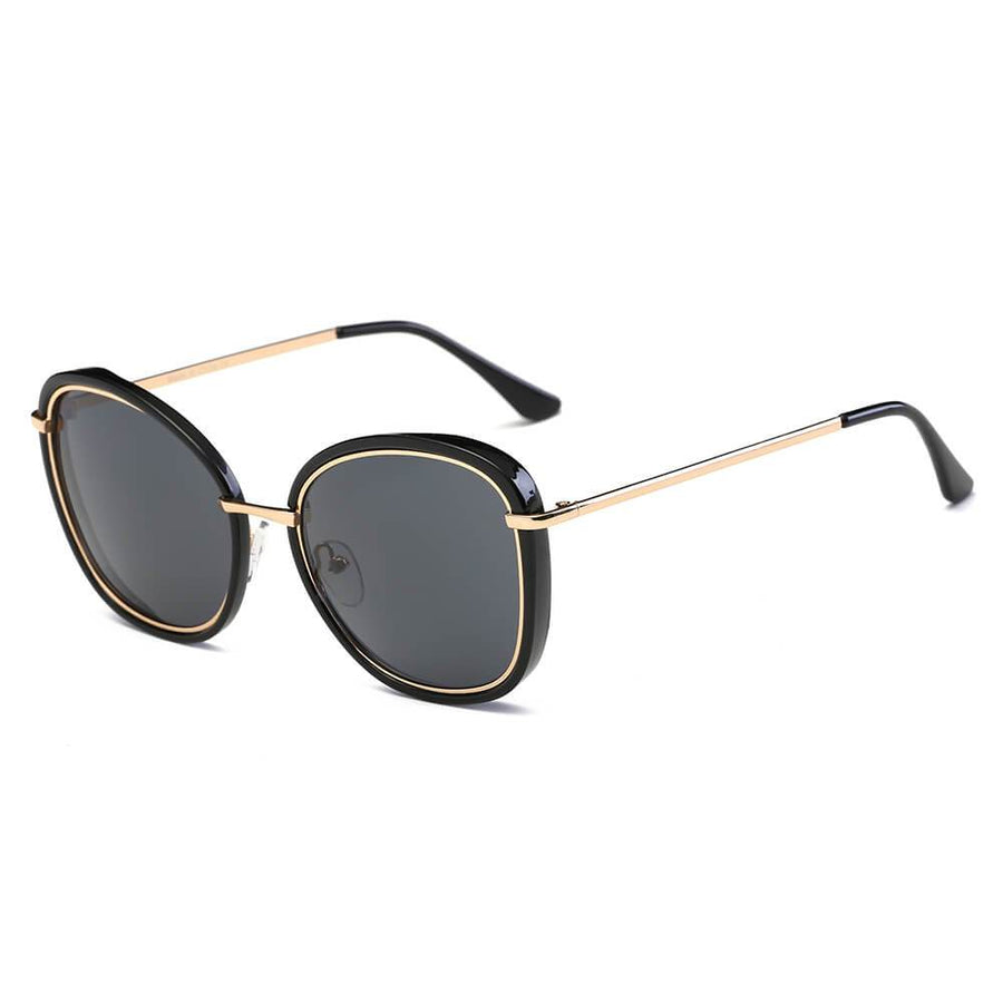 BROOKVILLE | S2003 - Round Cat-Eye Oversized Sunglasses- 5 Colors