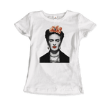 Men's & Women's Frida Kahlo With Flowers Poster Artwork T-Shirt- 5 Colors