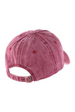 Acid Washed Baseball Cap- 4 Colors