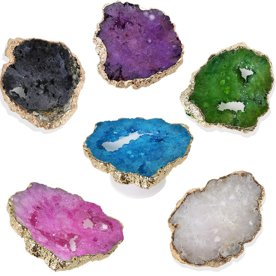 Gemstone Phone Grip- White