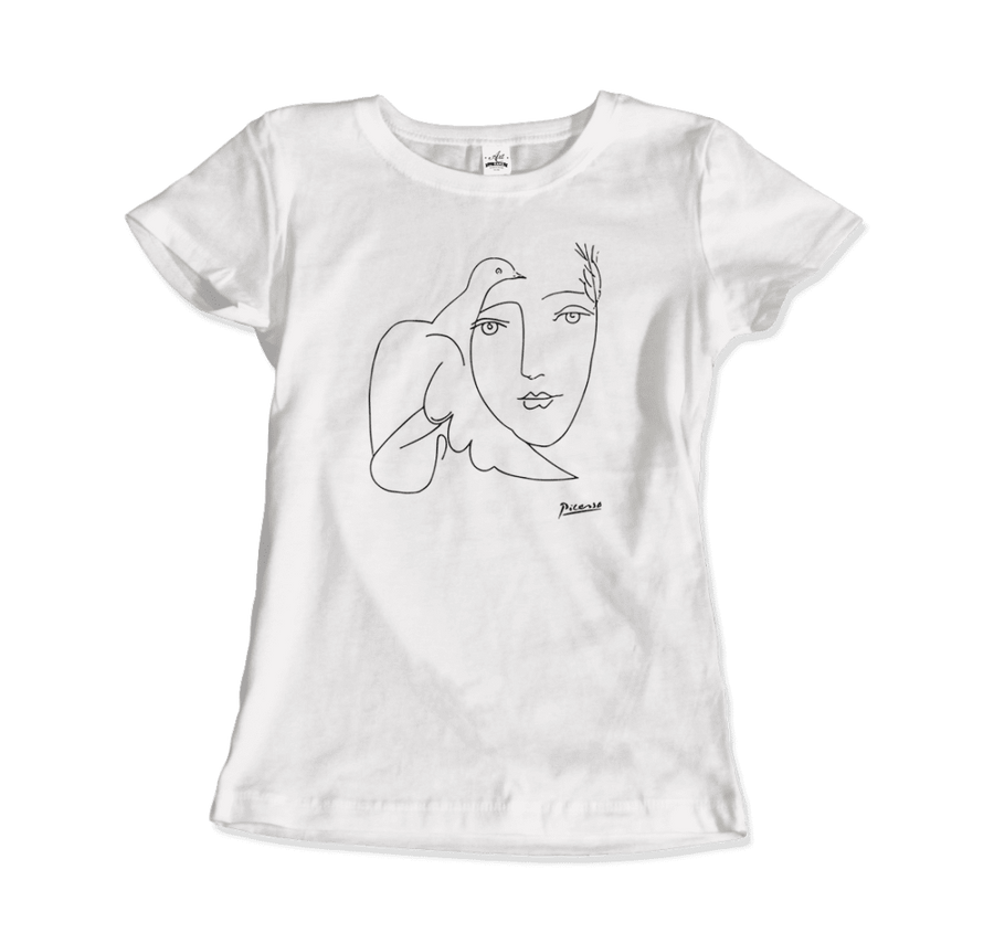 Men's or Women's Pablo Picasso Peace (Dove and Face) Artwork T-Shirt- Various Colors