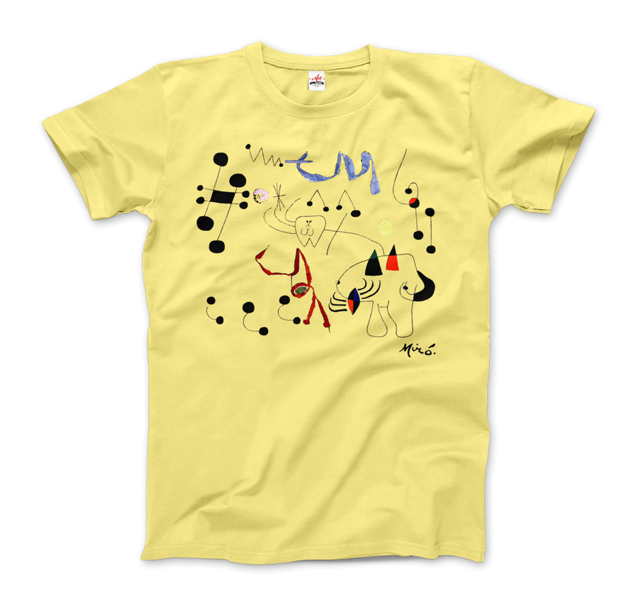 Men's or Women's Joan Miro Woman Dreaming of Escape 1945 Artwork T-Shirt- Various Colors