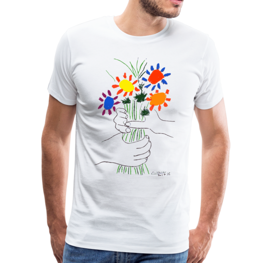 Men's or Women's Men's or Women's Pablo Picasso Bouquet of Peace 1958 Artwork T-Shirt- Various Colors