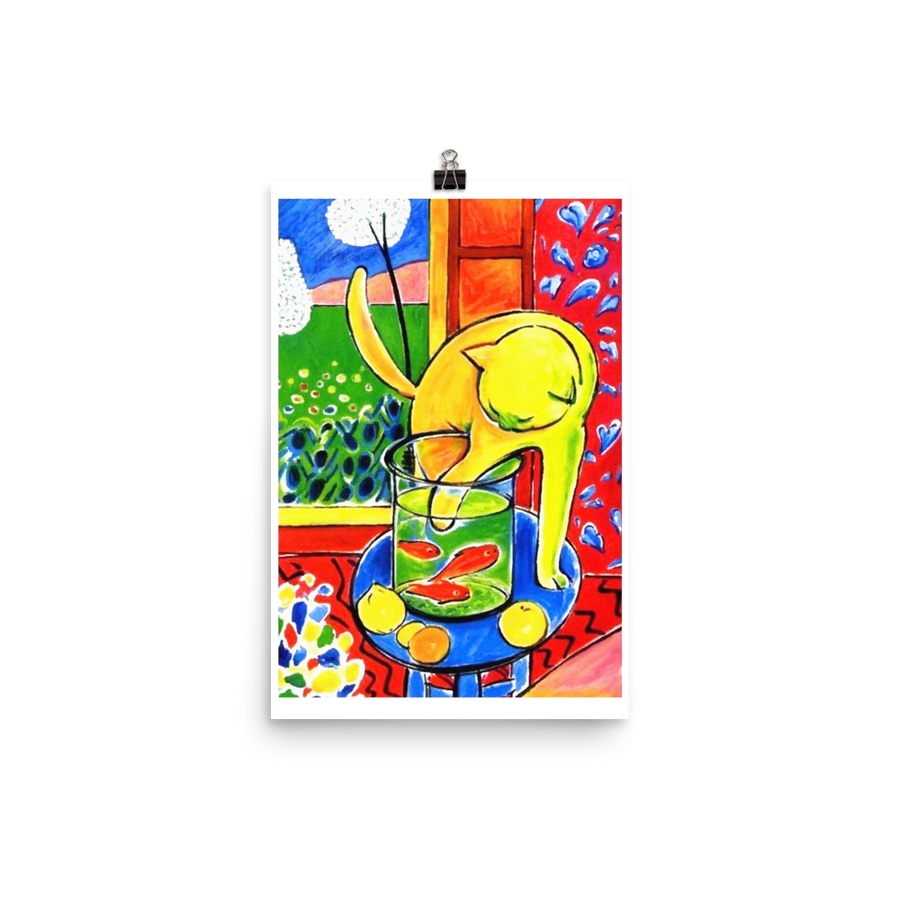 Henri Matisse the Cat With Red Fishes 1914 Poster