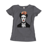 Men's & Women's Frida Kahlo With Flowers Poster Artwork T-Shirt- 5 Colors