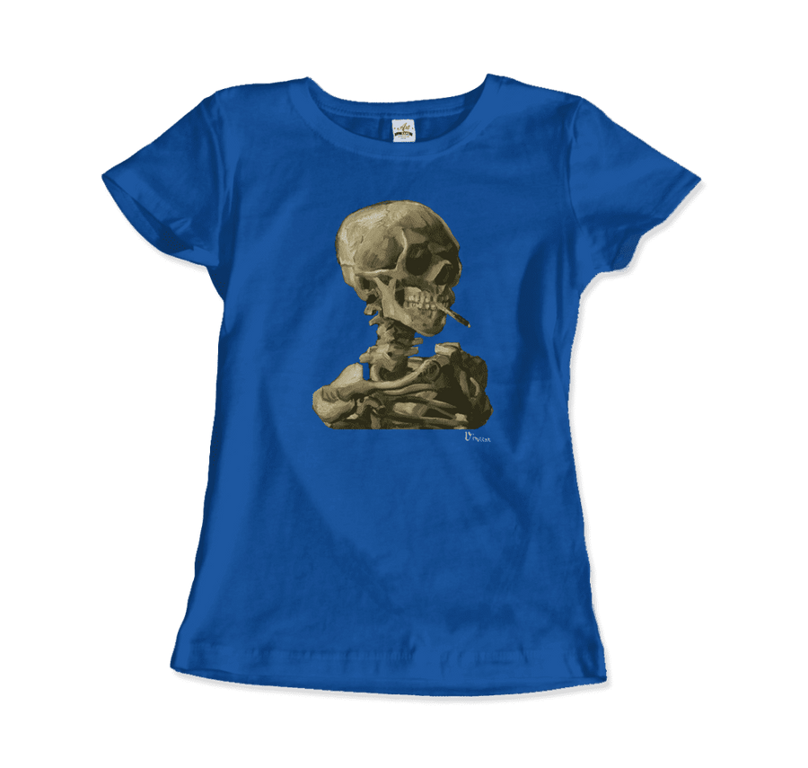 Men's & Women's Van Gogh Skull of a Skeleton With Burning Cigarette 1886 T-Shirt- 5 Colors
