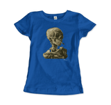 Men's & Women's Van Gogh Skull of a Skeleton With Burning Cigarette 1886 T-Shirt- 5 Colors