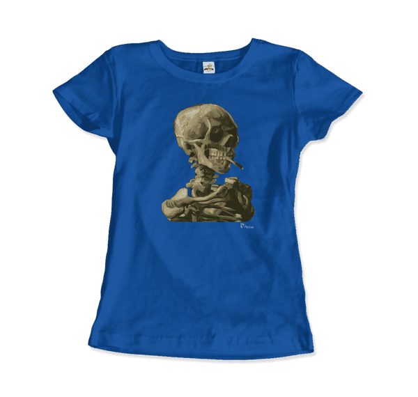 Men's & Women's Van Gogh Skull of a Skeleton With Burning Cigarette 1886 T-Shirt- 5 Colors