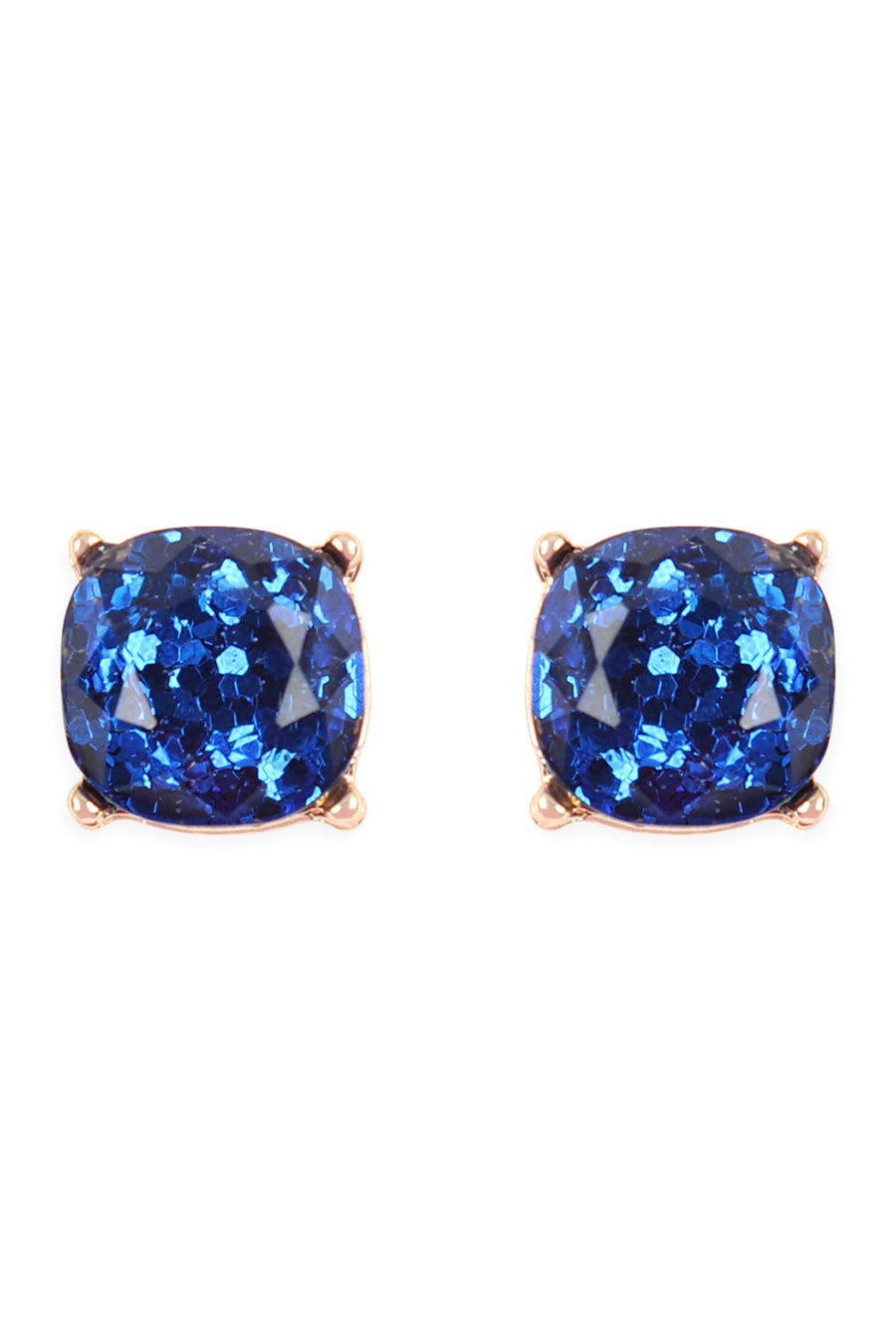 Glitter Epoxy Stud Earrings- 8 Colors