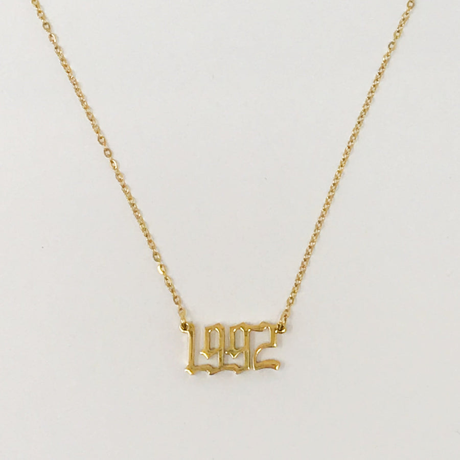 Gold Year Necklace