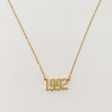 Gold Year Necklace