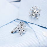 Silver Octopus Cuff Links