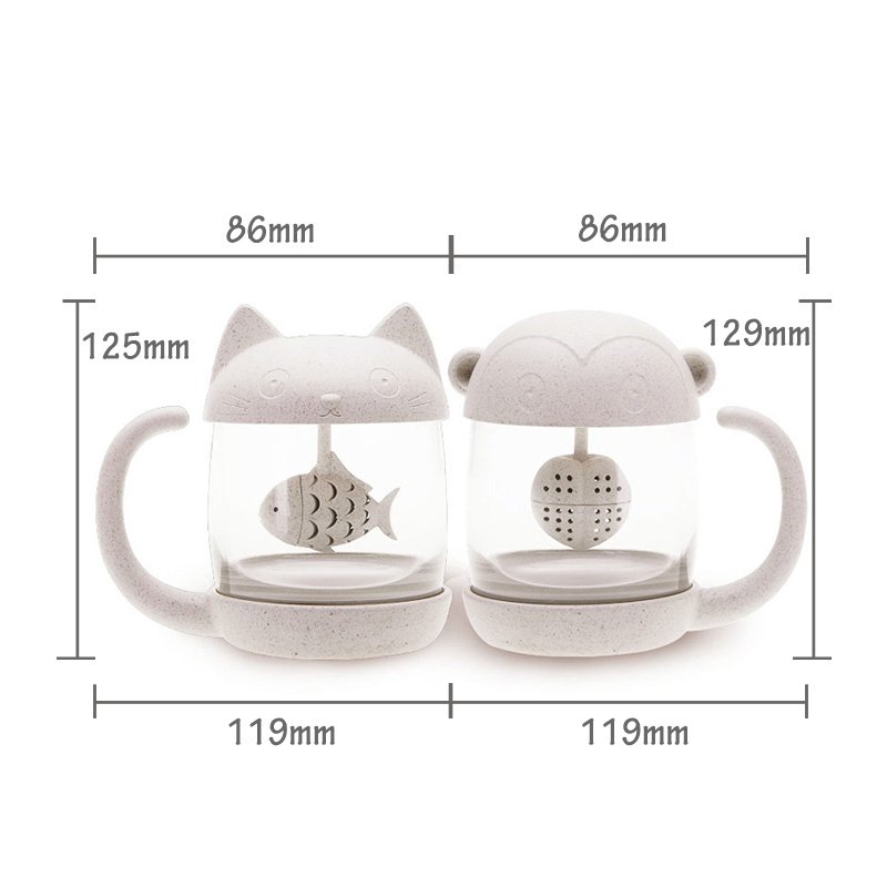 Fish Tea Infuser Cat Mug