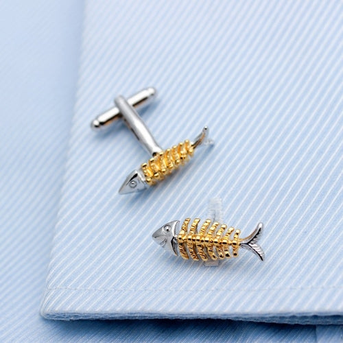 Fish Bone Cufflinks