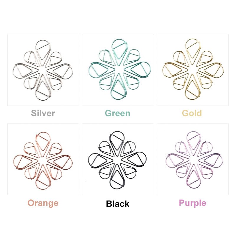 Water Drop Paper Clips