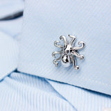 Silver Octopus Cuff Links