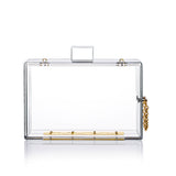 Clear Acrylic Box Clutch
