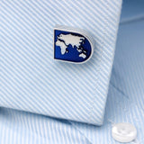 World Map Cuff Links