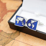 World Map Cuff Links