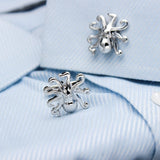 Silver Octopus Cuff Links