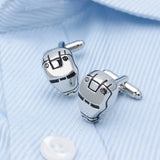 Silver Iron Man's Helmet Cuff Links