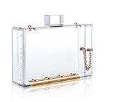 Clear Acrylic Box Clutch