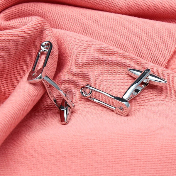 Safety Pin Cuff Links