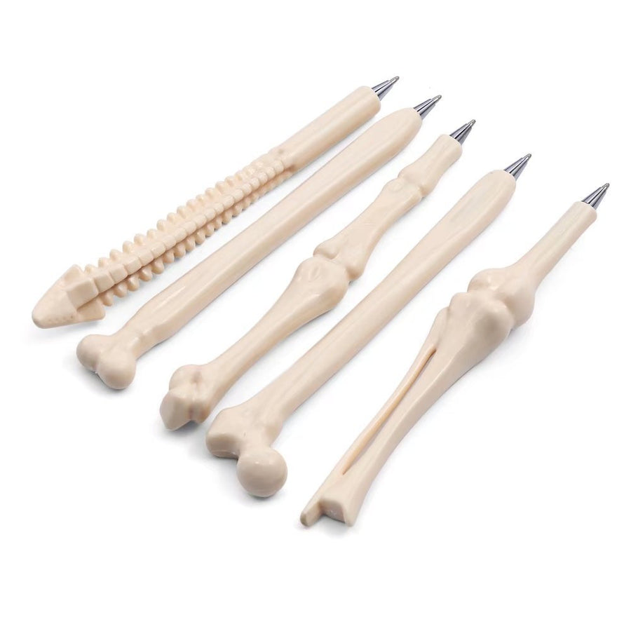 Set of 5 Human Bone Ball Point Pens