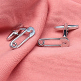 Safety Pin Cuff Links
