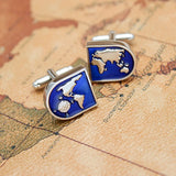 World Map Cuff Links