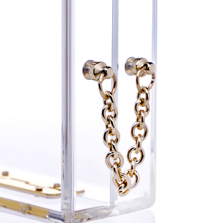 Clear Acrylic Box Clutch