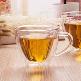 Heart-Shaped Glass Mug