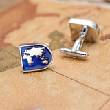 World Map Cuff Links