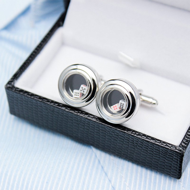 Dice Cup Cuff Links