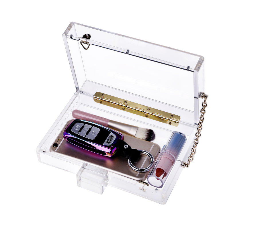 Clear Acrylic Box Clutch