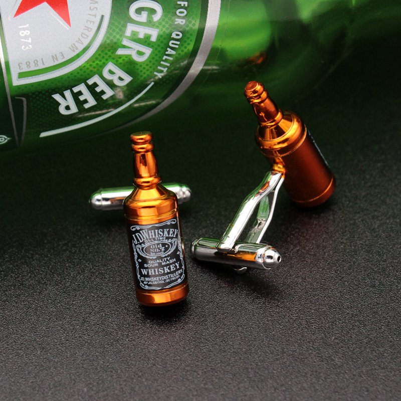 Whiskey Bottle Cuff Links