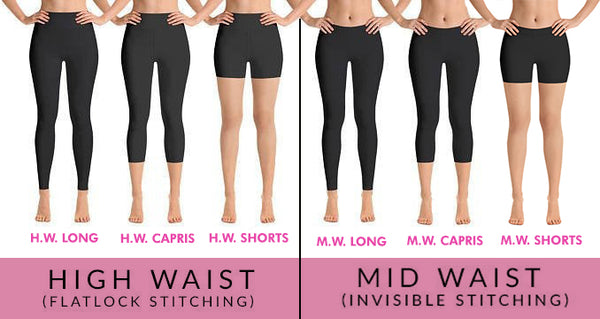 Red & Black Houndstooth Shorts, Capri Leggings, & Long Leggings
