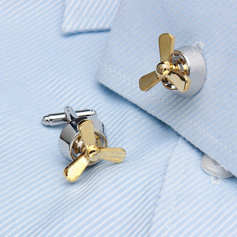 Propeller Cuff Links- 2 Colors