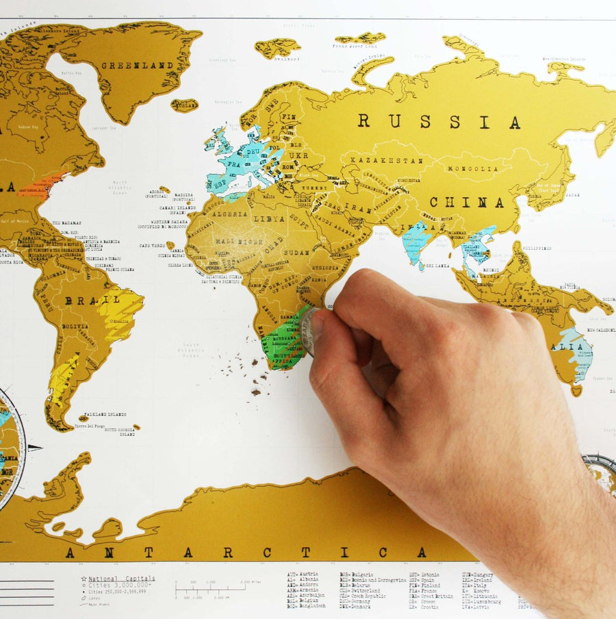 Scratch-Off Map Travel Edition