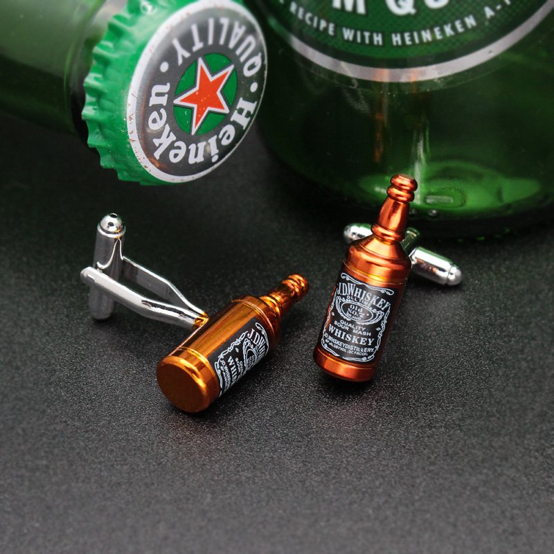Whiskey Bottle Cuff Links