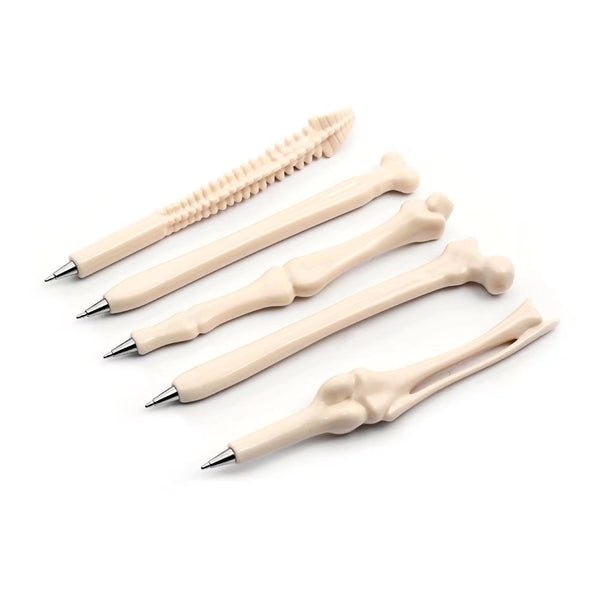 Set of 5 Human Bone Ball Point Pens