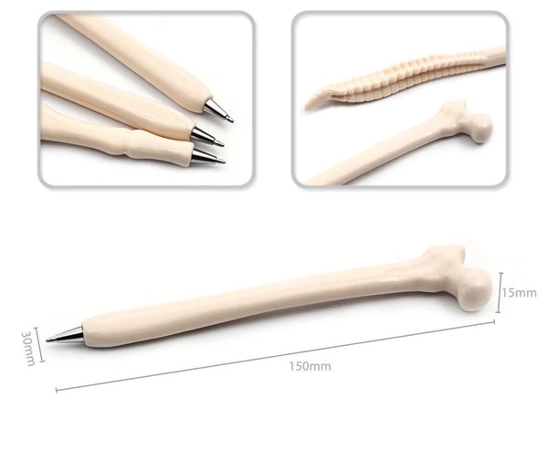 Set of 5 Human Bone Ball Point Pens