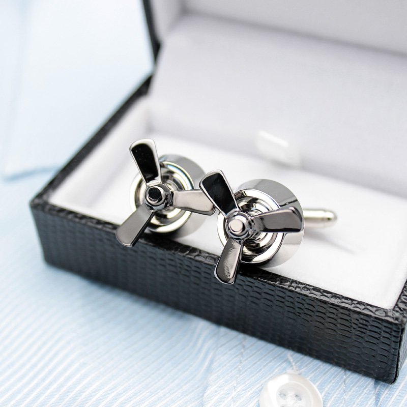 Propeller Cuff Links- 2 Colors
