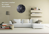 Math Equations Blackboard Clock