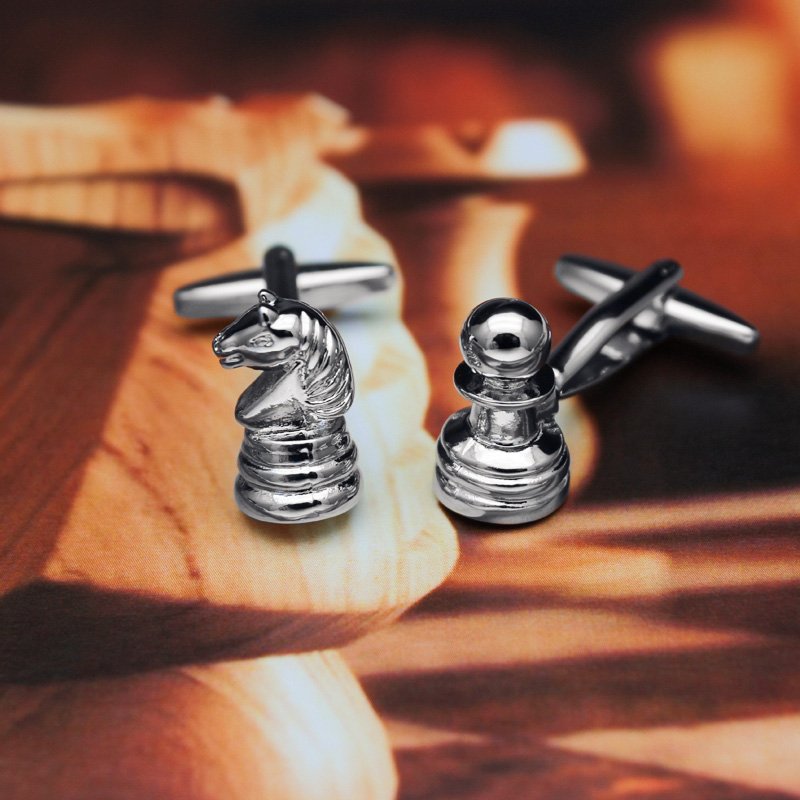Horse Chess Piece Cuff Links